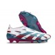 Crampons adidas Predator Elite Laceless FG Blanc Rouge Bleu