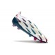 Crampons adidas Predator Elite Laceless FG Blanc Rouge Bleu