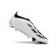 Crampons adidas Predator Elite Laceless FG Blanc Or