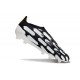 Crampons adidas Predator Elite Laceless FG Noir Blanc Or