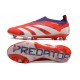 Crampons adidas Predator Elite Laceless FG Rouge Blanc