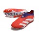 Crampons adidas Predator Elite Laceless FG Rouge Blanc