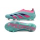 Crampons adidas Predator Elite Laceless FG Bleu Rose