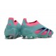 Crampons adidas Predator Elite Laceless FG Bleu Rose