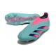 Crampons adidas Predator Elite Laceless FG Bleu Rose