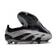 Crampons adidas Predator Elite Laceless FG Carbone Noir