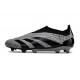 Crampons adidas Predator Elite Laceless FG Carbone Noir