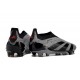 Crampons adidas Predator Elite Laceless FG Carbone Noir