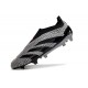 Crampons adidas Predator Elite Laceless FG Carbone Noir