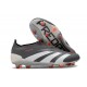 Crampons adidas Predator Elite Laceless FG Noir Blanc