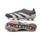 Crampons adidas Predator Elite Laceless FG Noir Blanc