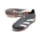 Crampons adidas Predator Elite Laceless FG Noir Blanc