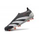 Crampons adidas Predator Elite Laceless FG Noir Blanc