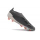 Crampons adidas Predator Elite Laceless FG Noir Blanc