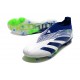 Crampons adidas Predator Elite Laceless FG Bleu Blanc Vert