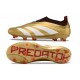 Crampons adidas Predator Elite Laceless FG Or Blanc