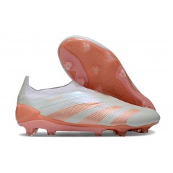 Crampons adidas Predator Elite Laceless FG Bleu Très Pâle Orange