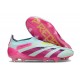 adidas Predator Elite Laceless FG Bleu Très Pâle Rose Lucide Jaune Semi Solaire