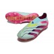 adidas Predator Elite Laceless FG Bleu Très Pâle Rose Lucide Jaune Semi Solaire