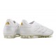 Nouvelle adidas Copa Pure II Elite + FG Cuir Blanc Ftwr Or Métallique