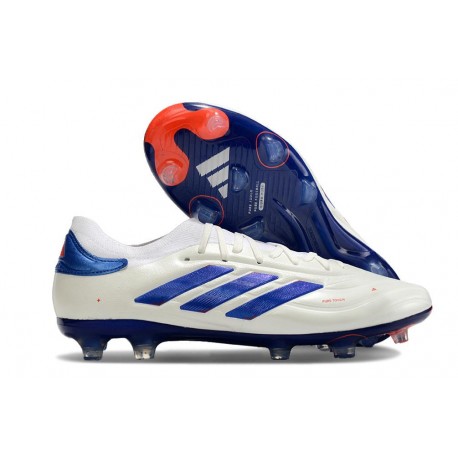 Nouvelle adidas Copa Pure II Elite + FG Blanc Ftwr Bleu Lucide Rouge Solaire