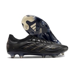 Nouvelle adidas Copa Pure II Elite + FG Cuir Noir Carbone Or Métallique