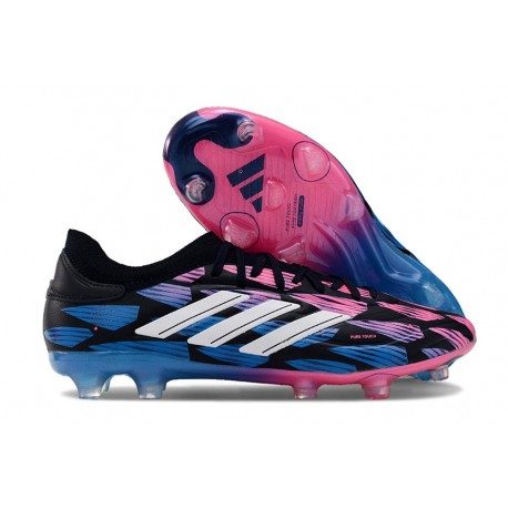 Nouvelle adidas Copa Pure II Elite + FG Cuir Encre Légende Blanc Ftwr Rose Solaire