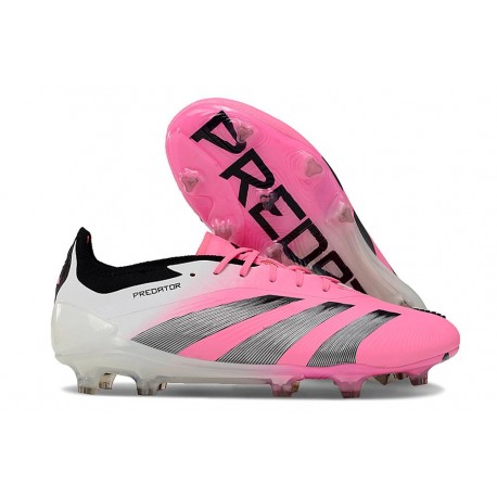 adidas Predator Elite FG Rose Blanc Noir