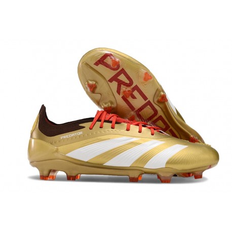 adidas Predator Elite FG Or Blanc Rouge