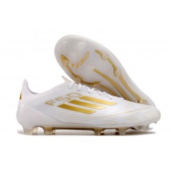 Nouvelles adidas F50 Elite FG Day Spark - Blanc Doré Blanc