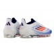 Nouvelles adidas F50 Elite FG Blanc Bleu Rouge