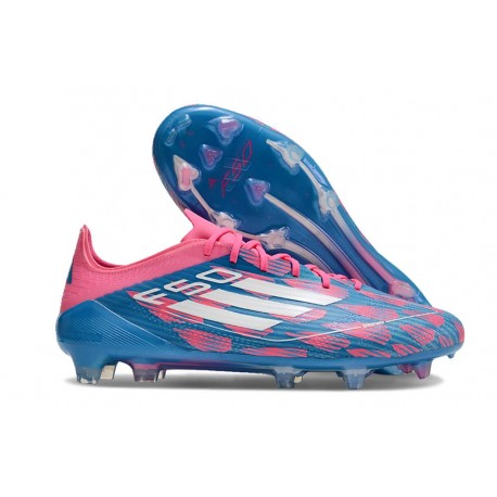 Nouvelles adidas F50 Elite FG Bleu Solaire Blanc Ftwr Rose