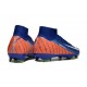 Nike Air Zoom Mercurial Superfly 10 Elite FG Bleu Orange Blanc