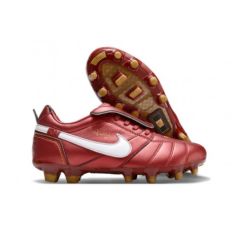 Crampons Nike Tiempo Legend 10 Elite FG Ronaldo Rouge Blanc