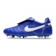 Crampons Nike Tiempo Legend 10 Elite FG Ronaldo Bleu Blanc