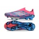 Chaussure adidas F50+ Laceless FG Bleu Solaire Blanc Ftwr Rose