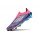 Chaussure adidas F50+ Laceless FG Bleu Solaire Blanc Ftwr Rose