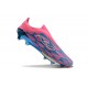 Chaussure adidas F50+ Laceless FG Bleu Solaire Blanc Ftwr Rose