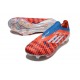 Chaussure adidas F50+ Laceless FG Rouge Blanc Bleu