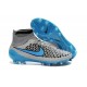 Chaussures Foot Nouvelle Nike Magista Obra FG ACC Gris Bleu