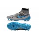 Chaussures Foot Nouvelle Nike Magista Obra FG ACC Gris Bleu