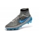 Chaussures Foot Nouvelle Nike Magista Obra FG ACC Gris Bleu