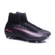 Chaussures de Cristiano Ronaldo Nike Nouvelles 2016 Mercurial Superfly V FG Noir Rose