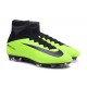 Chaussures de Cristiano Ronaldo Nike Nouvelles 2016 Mercurial Superfly V FG Vert Noir