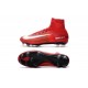 Chaussures de Cristiano Ronaldo Nike Nouvelles 2016 Mercurial Superfly V FG Rouge Blanc