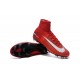 Chaussures de Cristiano Ronaldo Nike Nouvelles 2016 Mercurial Superfly V FG Rouge Blanc