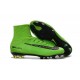 Chaussures de Cristiano Ronaldo Nike Nouvelles 2016 Mercurial Superfly V FG Vert