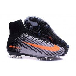 Chaussures de Cristiano Ronaldo Nike Nouvelles 2016 Mercurial Superfly V FG Blanc Noir Orange