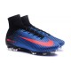 Nike Meilleur Mercurial Superfly V FG Crampon Homme Bleu Noir Orange