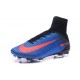 Nike Meilleur Mercurial Superfly V FG Crampon Homme Bleu Noir Orange